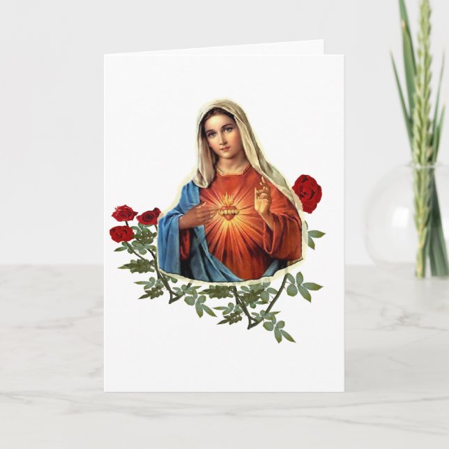 Cartão De Festividades Mãe Maria (Frente)