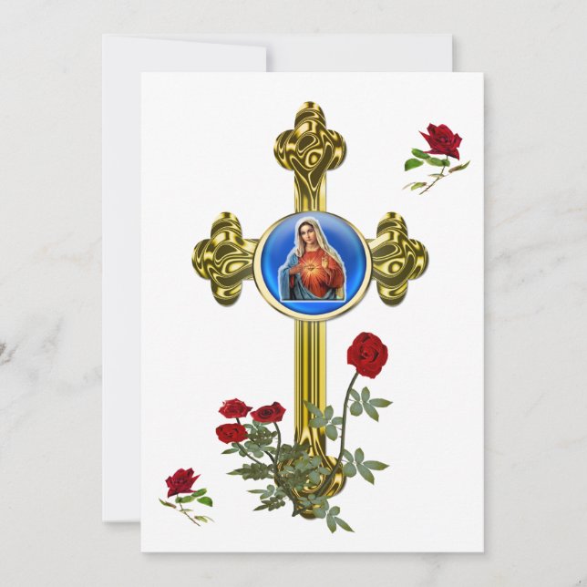 Cartão De Festividades Mãe Maria (Frente)