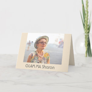 Cartão De Festividades Mães de GLAM para o Dia dos Avós Personalizar Cart