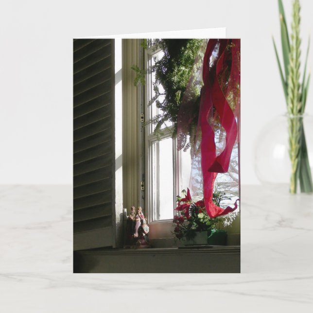 Cartão De Festividades Magi em Janela Sill (Frente)