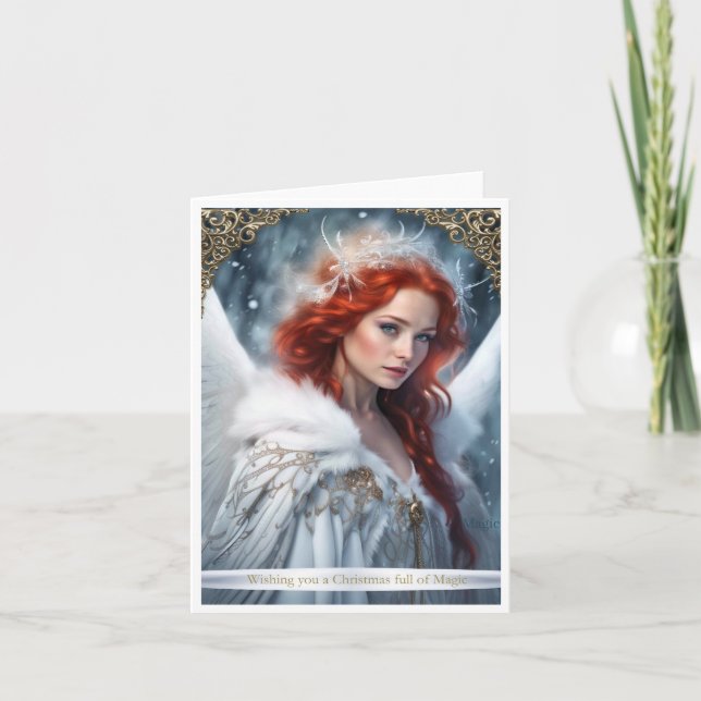 Cartão De Festividades Magia de Natal (Frente)