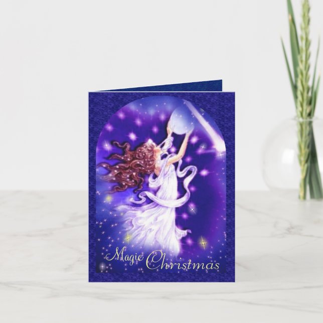 Cartão De Festividades Magic Christmas Card (Frente)