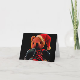 Cartão De Festividades Magic of Christmas Teddy Bear Holiday Card