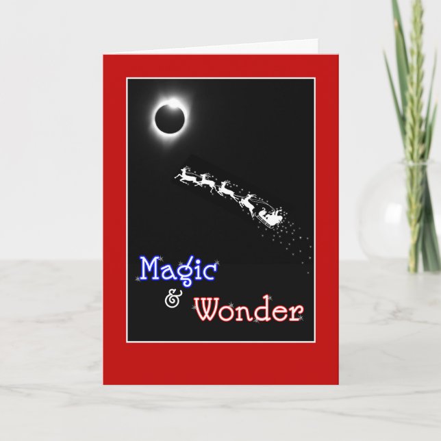 Cartão De Festividades Magic & Wonder for Christmas - Solar Eclipse (Frente)