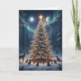 Cartão De Festividades Magical Christmas Forest - Christmas greeting Card