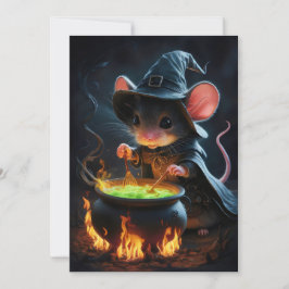 Cartão De Festividades Mago do rato.
