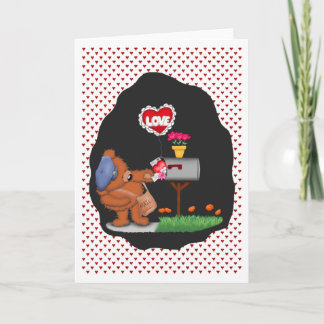 Cartão De Festividades Mailbox Love No Text Inside