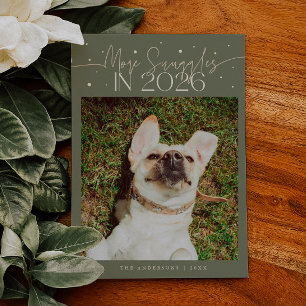 Cartão De Festividades Mais Abraços 2026 Ano Novo Foto de Animal de Estim