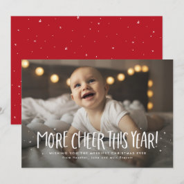 Cartão De Festividades Mais alegria este ano divertido uma foto Natal
