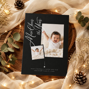 Cartão De Festividades Mais Alegria Este Ano Foto Camadas Natal