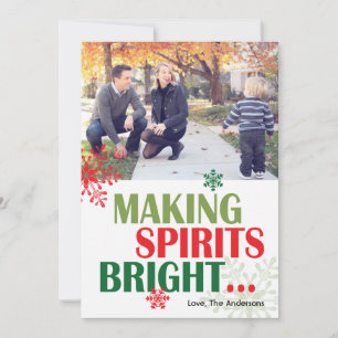 Cartão De Festividades Making Spirits Bright Photo Card