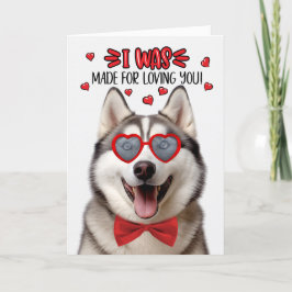 Cartão De Festividades Malamute Dog Feita por Te Amar Namorados