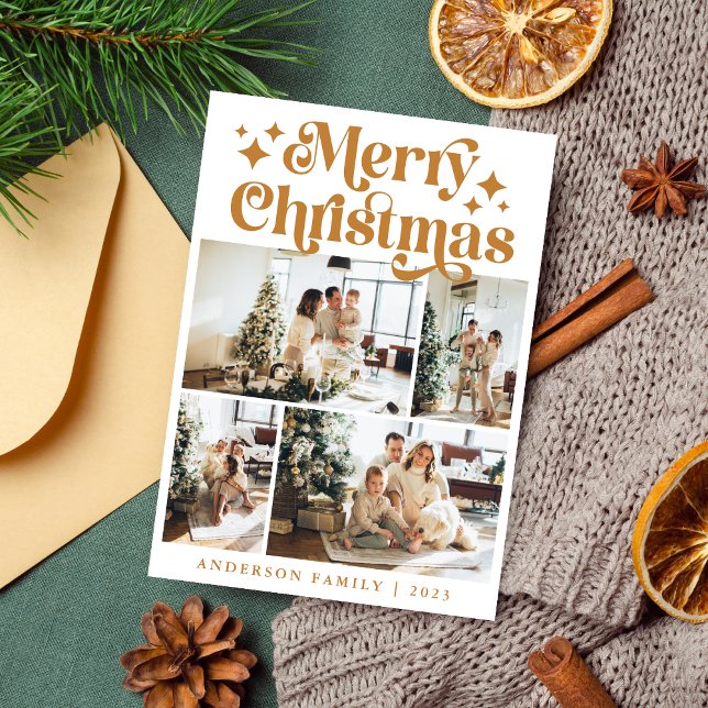 Cartão De Festividades Maldito Natal 4 Fotografia Amarelo (Criador carregado)