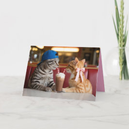 Cartão De Festividades Malt Shop Valentine Card