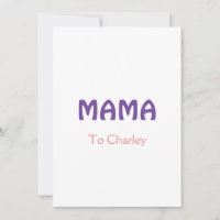 Mama mães felizes retro roxo adicionar texto nome