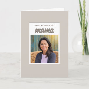 Cartão De Festividades Mama Moderna Bege Crianças Foto Dia das Mães