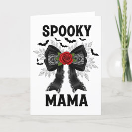 Cartão De Festividades Mama Sedutora Assustadora de Halloween