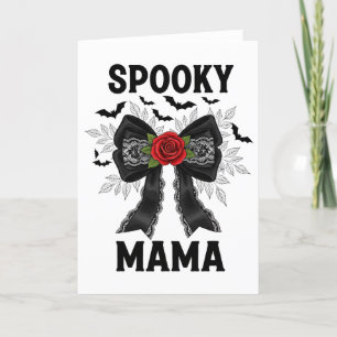 Cartão De Festividades Mama Sedutora Assustadora de Halloween