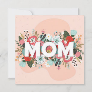 Cartão De Festividades Mamãe