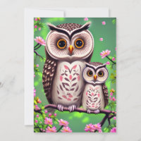 Mamãe e Baby Owl