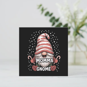 Cartão De Festividades Mamãe Gnome Natal Família Conjunta de Pijamas