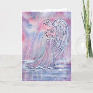 Cartão De Festividades Manakel angel Christmas card by Renee