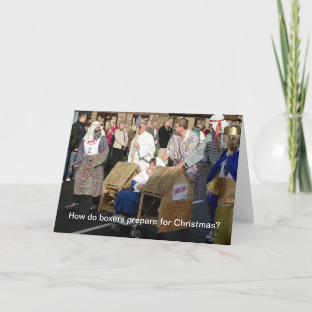 Cartão De Festividades Manger (Frente)