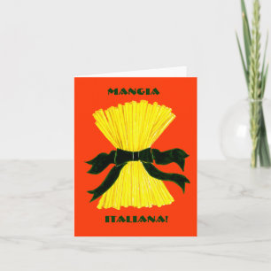 Cartão De Festividades Mangia, Italiana Note Card