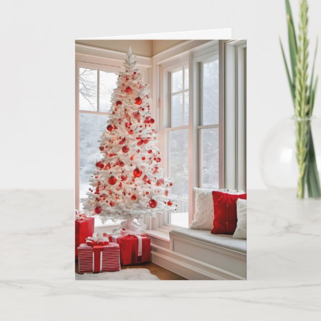 Cartão De Festividades Manhã de Natal (Frente)