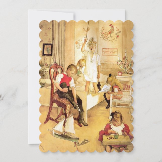 Cartão De Festividades Manhã de Natal (Frente)