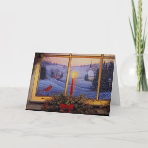 Cartão De Festividades Manhã de Natal