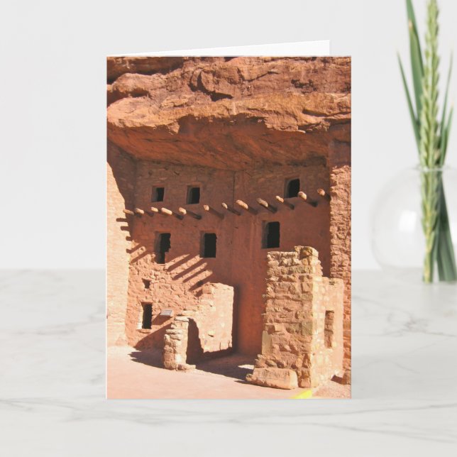 Cartão De Festividades Manitou Cliff Dwellings Postcard (Frente)