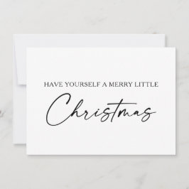 Cartão De Festividades Manuscrito de Caneta de Tinta de Caligrafia - Nata