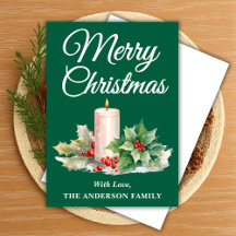 Manuscrito Minimalista Feliz Natal Verde