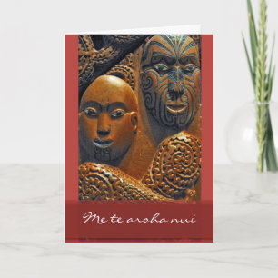 Cartão De Festividades Maori Valentine's Day Card