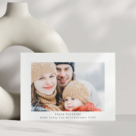 Cartão De Festividades Máquina de escrever retrô minimalista simples - du