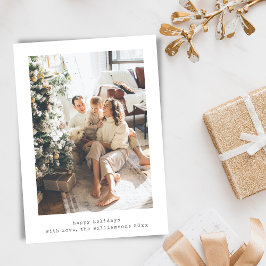 Cartão De Festividades Máquina De Escrita Retroativa Minimalista Duas Fot