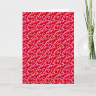 Cartão De Festividades Mar de corações cor-de-rosa