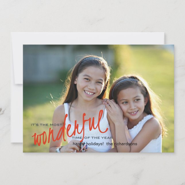 Cartão De Festividades Maravilha (Frente)