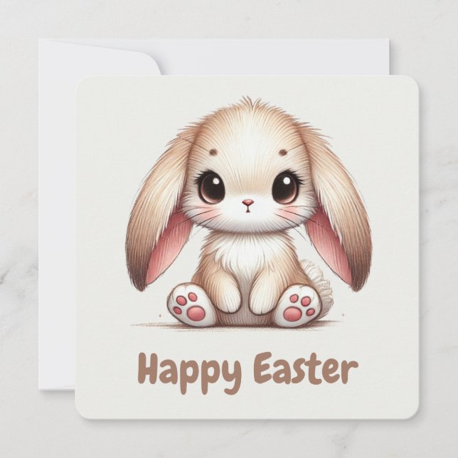 Cartão De Festividades Maravilha de Orelhas de Coelho (Frente)