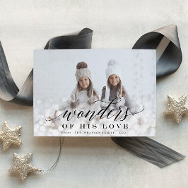 Cartão De Festividades Maravilhas de Seu Amor | Foto Flare Light