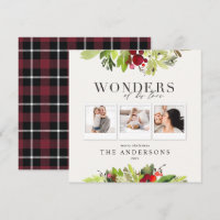 Maravilhas de seu amor xadrez multifoto e folhagem