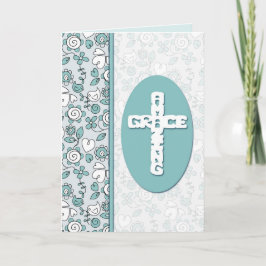 Cartão De Festividades Maravilhosa Grace Bluebird Doodles Personalizada