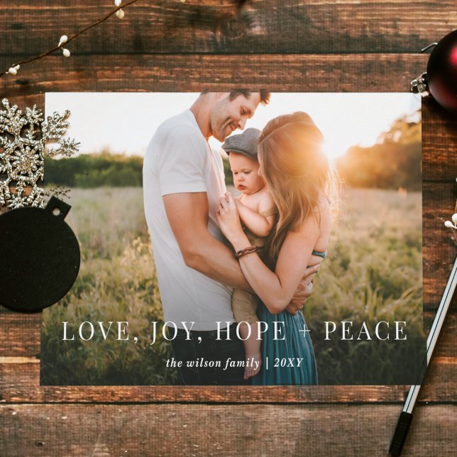 Cartão De Festividades Maravilhoso Deseja Foto de Cheio Moderno (Criador carregado)