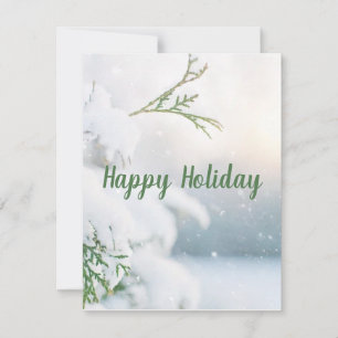 Cartão De Festividades Maravilhoso, Incrível, Neve Esparsa 