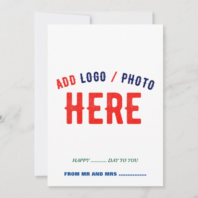 CARTÃO DE FESTIVIDADES MARCA VERIFICADA BRANCA PERSONALIZÁVEL MODERNA (Frente)