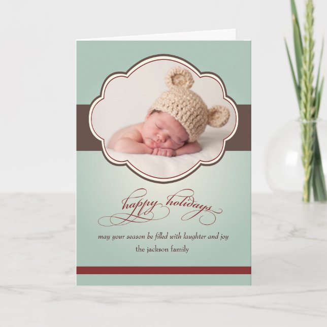 Cartão De Festividades marés de inverno (Frente)