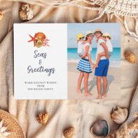 Mares & Saudações Concha Foto Saudações de Férias