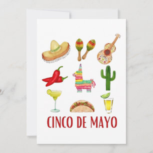 Cartão De Festividades Margarita E Arco Coquette Cinco De Mayo