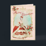Cartão De Festividades Marie Antoinette  Greeting Card Christmas Rose<br><div class="desc">Marie Antoinette  Greeting Card Christmas Rose</div>